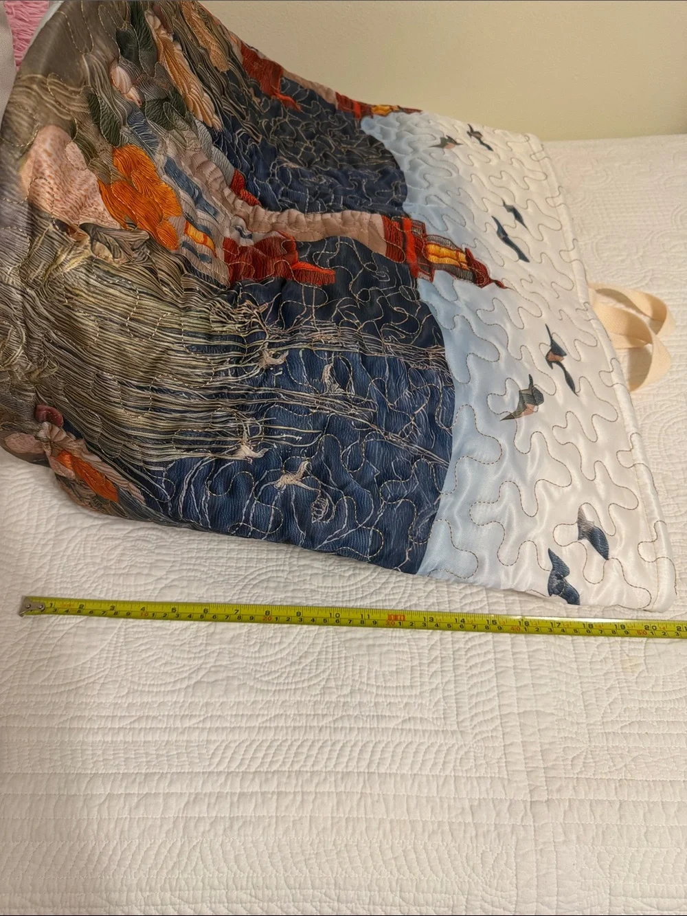 Quilted Lighthouse Storage Bag -